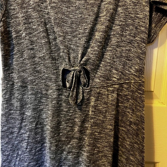 Xhilaration Sleeveless Cut Out Midriff Fit & Flare Gray Short Dress Size XL - Picture 2 of 5